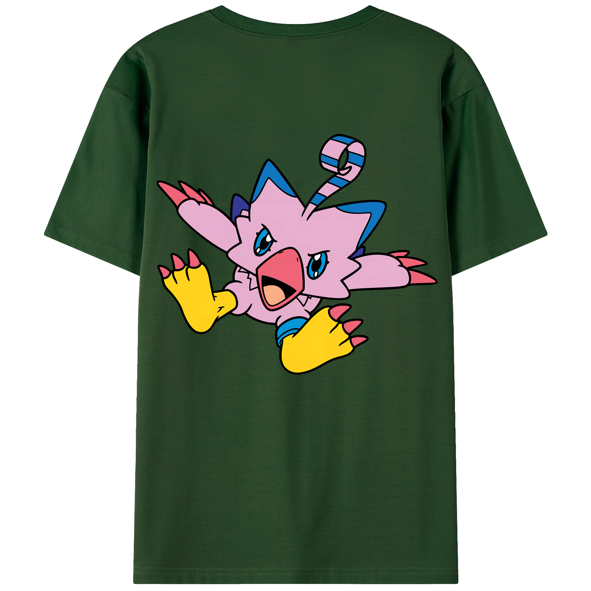 （画像用） Digimon デジタルモンスター/デジモン 綿100％半袖Tシャツ（背面プリント）